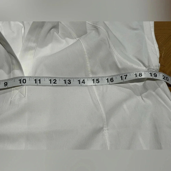 ATHLETA Performance Poplin Dress Small | White #601542 Has Pockets! - Picture 7 of 8